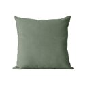 Coussin carré 45x45cm velours côtelé vert Dune