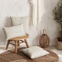 Cuscino rettangolare 30x50cm in velluto beige Dune