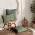 Cojín rectangular 30x50cm pana verde Dune