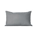 Coussin rectangulaire 30x50cm velours côtelé gris Dune