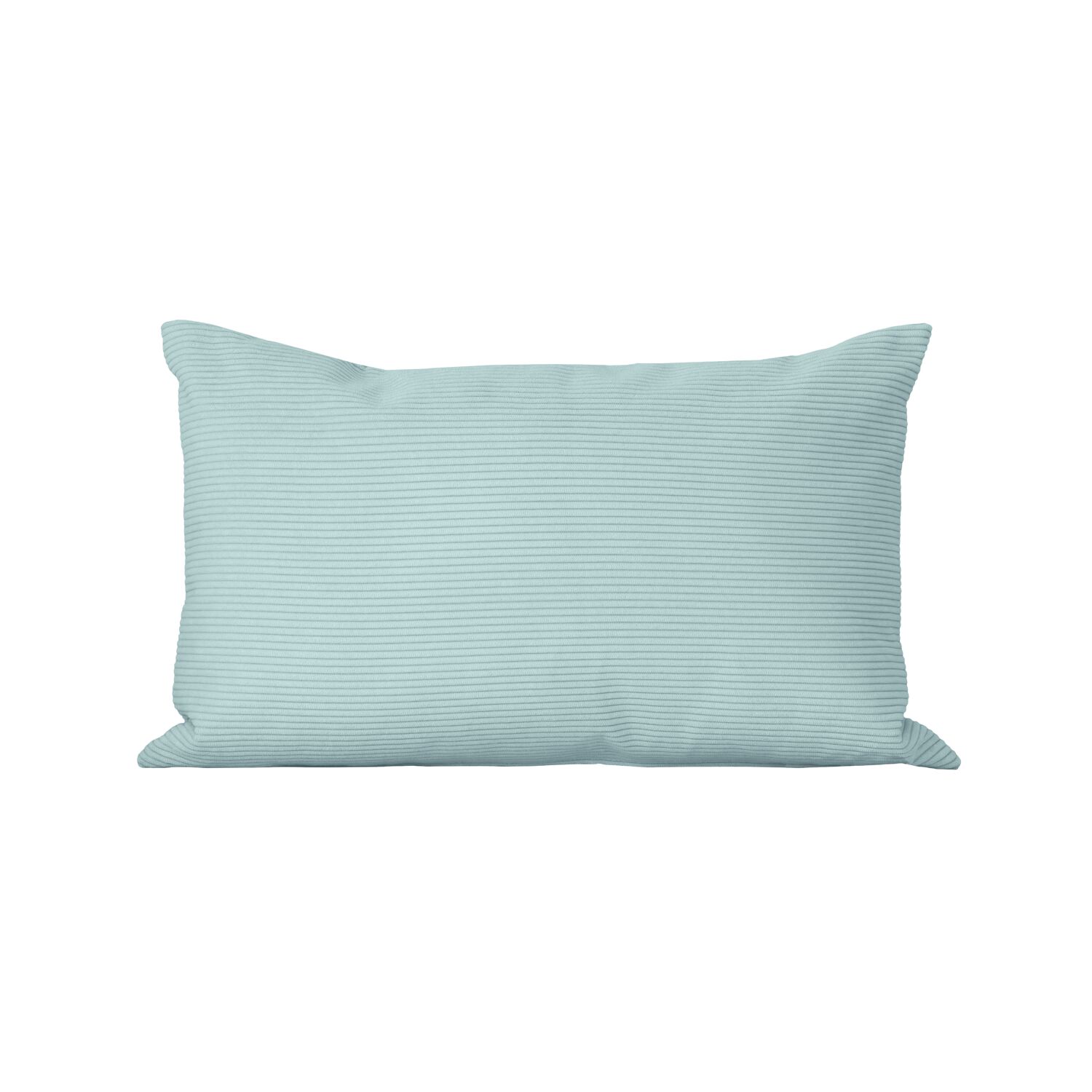 Coussin rectangulaire 30x50cm velours côtelé turquoise Dune