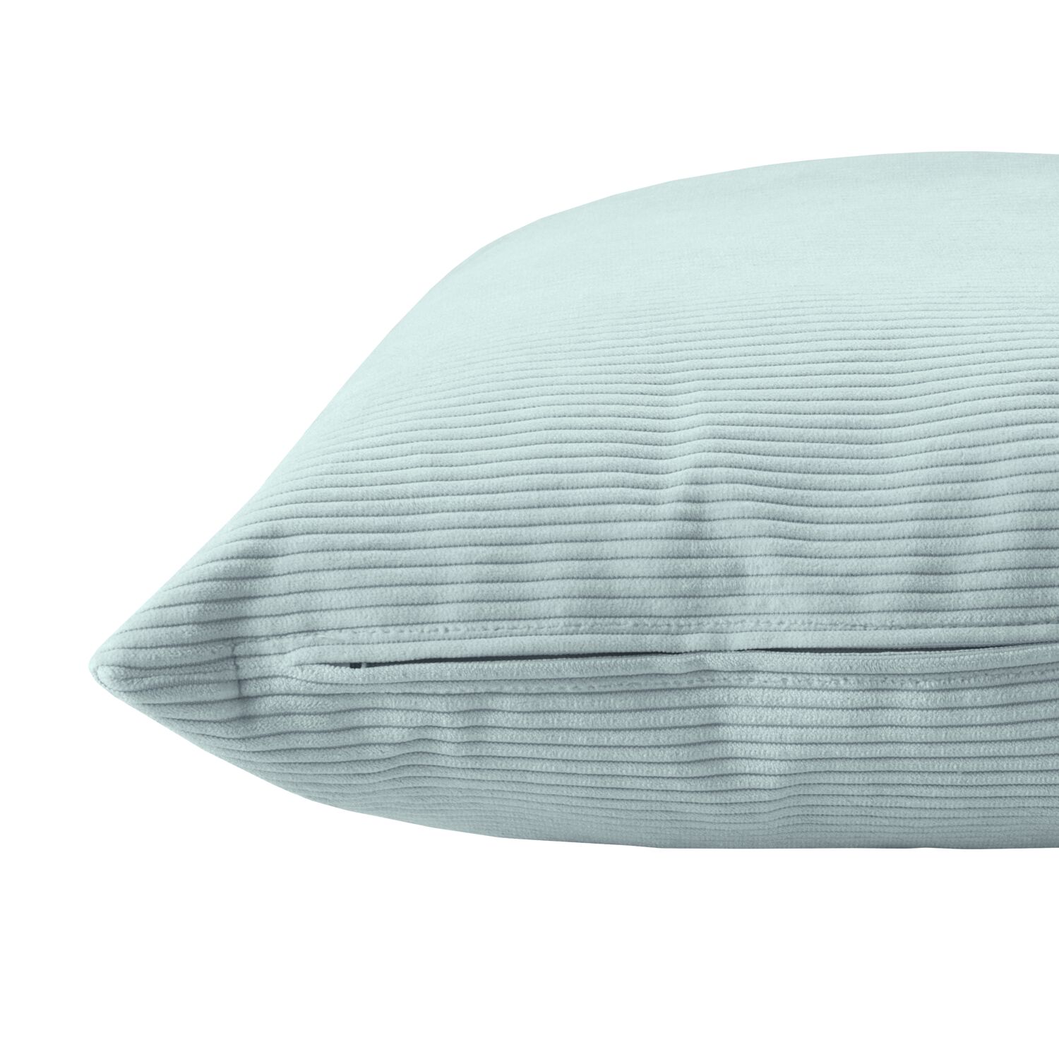 Coussin rectangulaire 30x50cm velours côtelé turquoise Dune