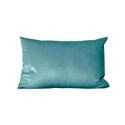 Coussin rectangulaire 30x50cm velours vert Nauru