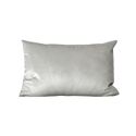 Coussin rectangulaire 30x50cm velours gris Nauru