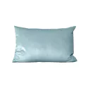 Coussin rectangulaire 30x50cm velours bleu glacier Nauru
