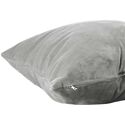 Coussin rectangulaire 45x45cm velours gris Nauru