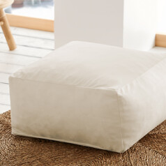 Pouf carré 50x50cm velours...