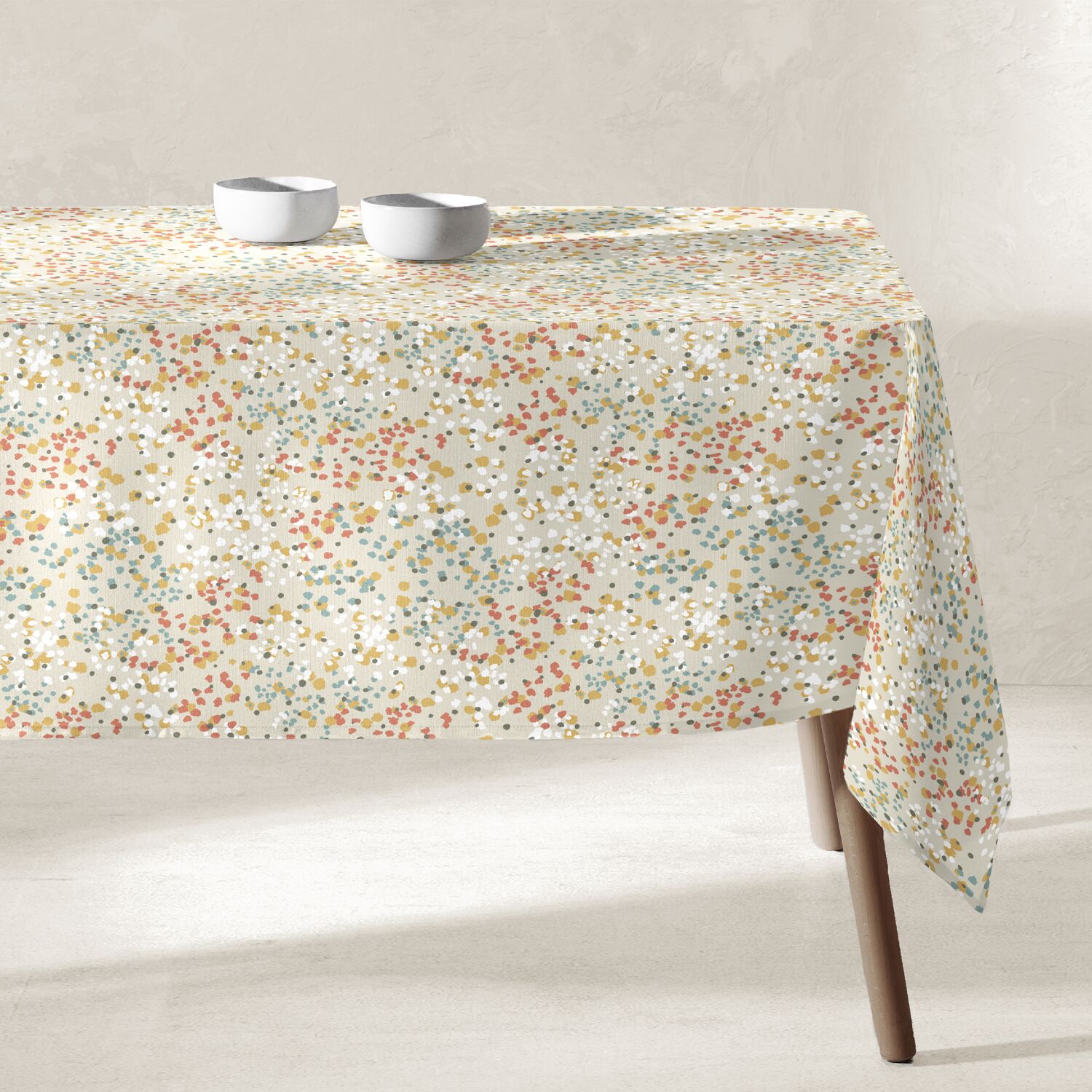 Mantel resina antimanchas estampado 100x135cm terracota JAVA