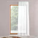 Rideau à galon fronceur Voilage Blanc 140x280cm ETNARA