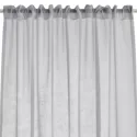 Rideau à galon fronceur Voilage Gris Acier 140x280cm ASOVA