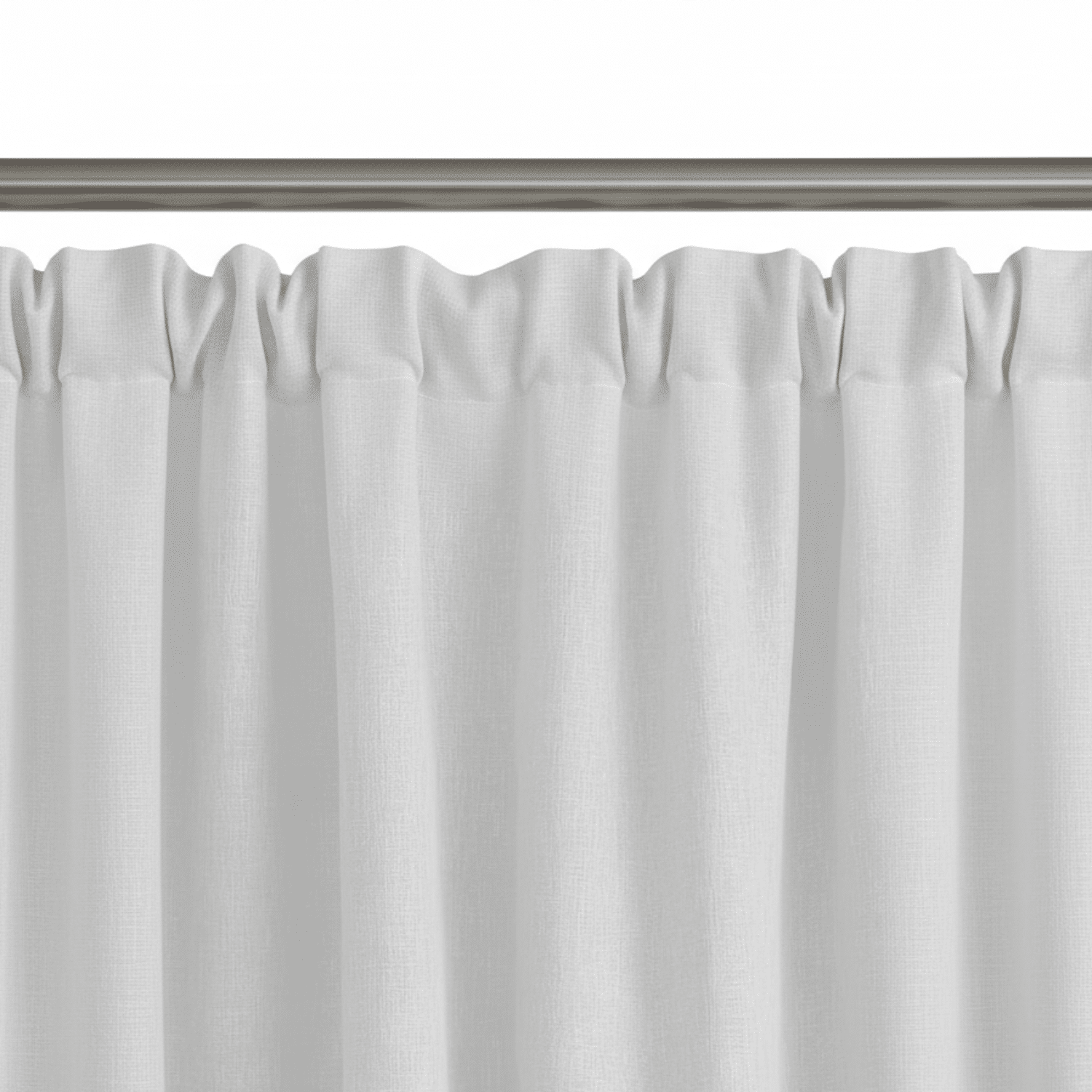 Rideau à galon fronceur Blanc 140x280cm MERVORA