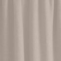 Rideau à galon fronceur Effet Lin Beige 140x280cm MERVORA