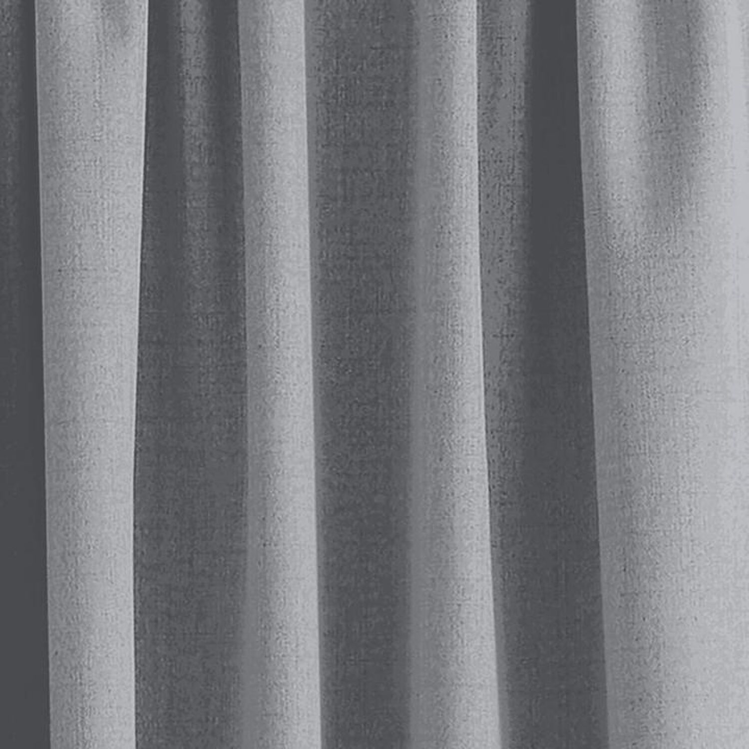 Rideau à galon fronceur Gris Acier 140x280cm TEIDOR