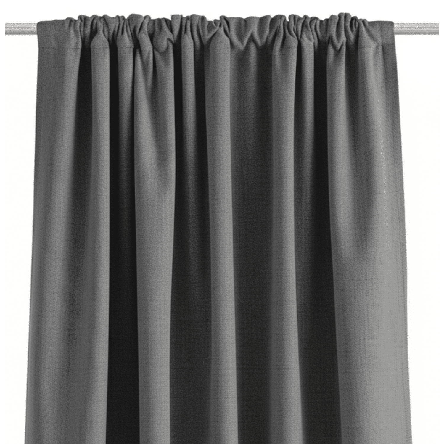 Rideau à galon fronceur Gris 140x280cm TEIDE