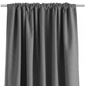 Rideau à galon fronceur Gris 140x280cm TEIDE