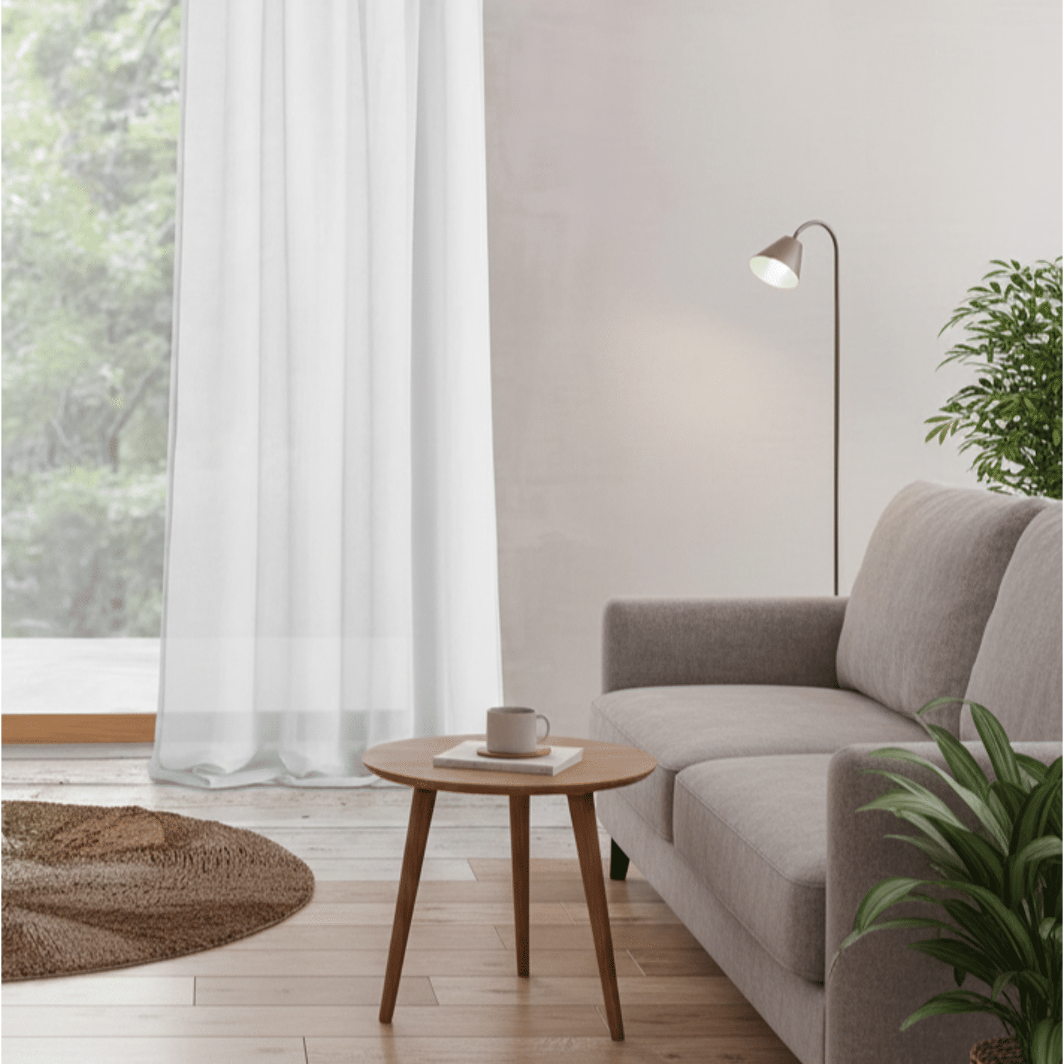 Rideau à galon fronceur Voilage Blanc 140x280cm VESKARA