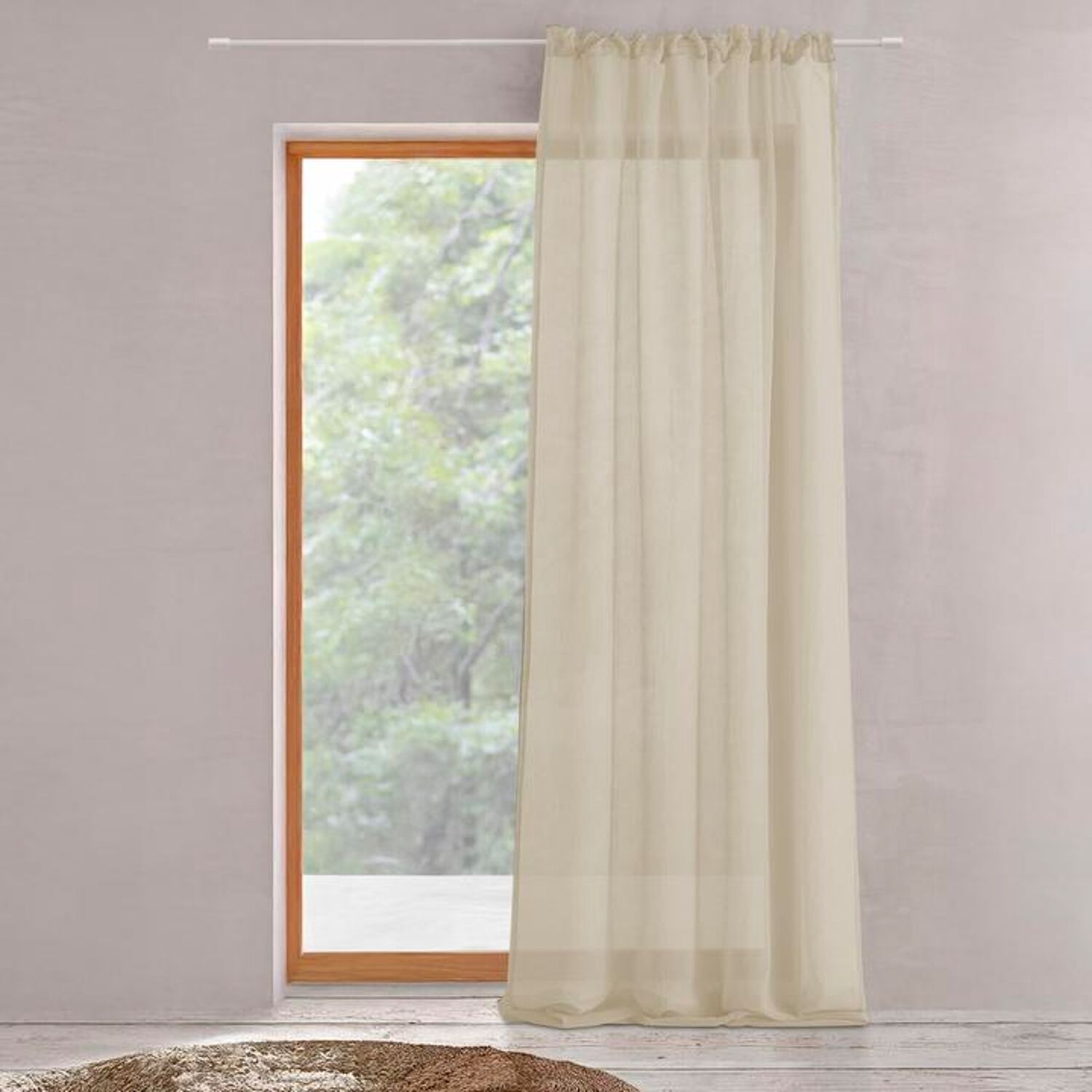 Cortina Voilage Bege 140x280cm VESKARA