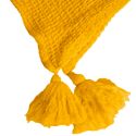 Plaid jaune en maille 130 × 170 cm – TRICOT