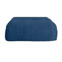 Couverture plaid bleu saphir 130x170cm TRICOVA