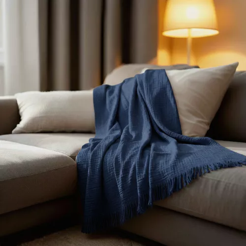 100% cotone blu navy...