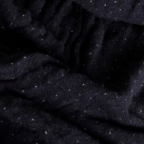 100% cotone plaid nero con...