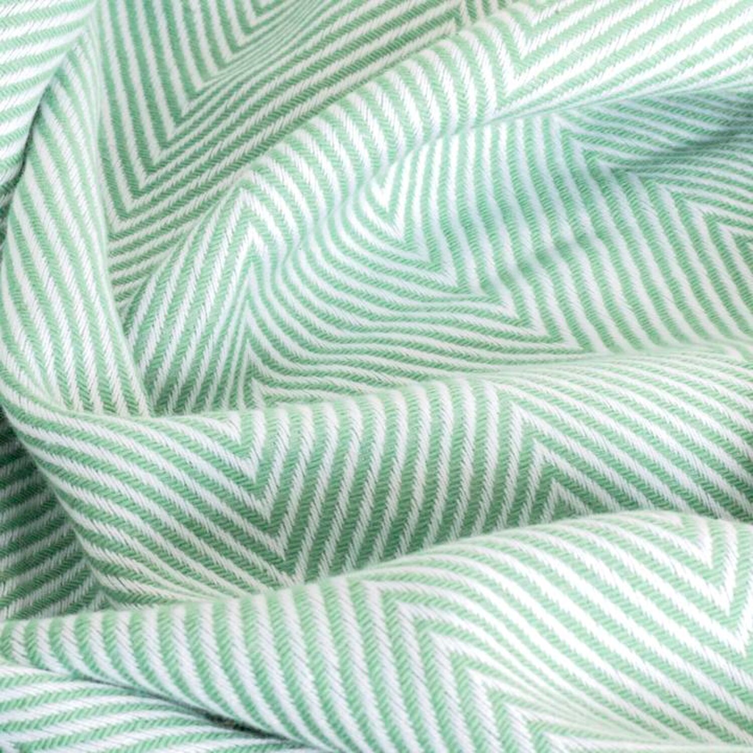 Couverture plaid 100% coton bleu turquoise avec franges 180x220cm ZIGORA