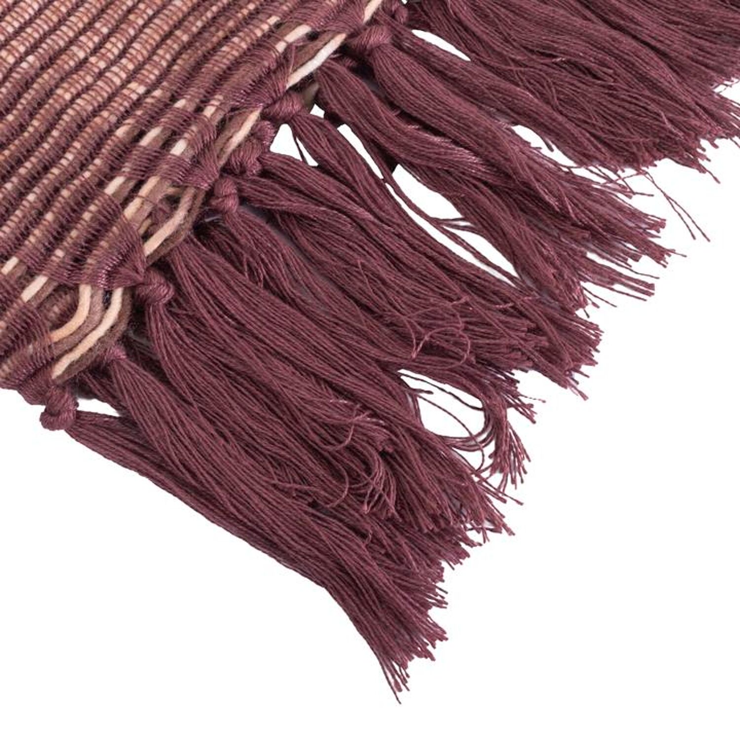 Manta xadrez com franjas 130x170cm ANEVIK