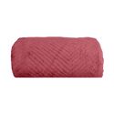 Couverture plaid rouge framboise 130x170cm ARYNDAL