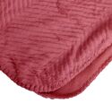 Couverture plaid rouge framboise 130x170cm ARYNDAL