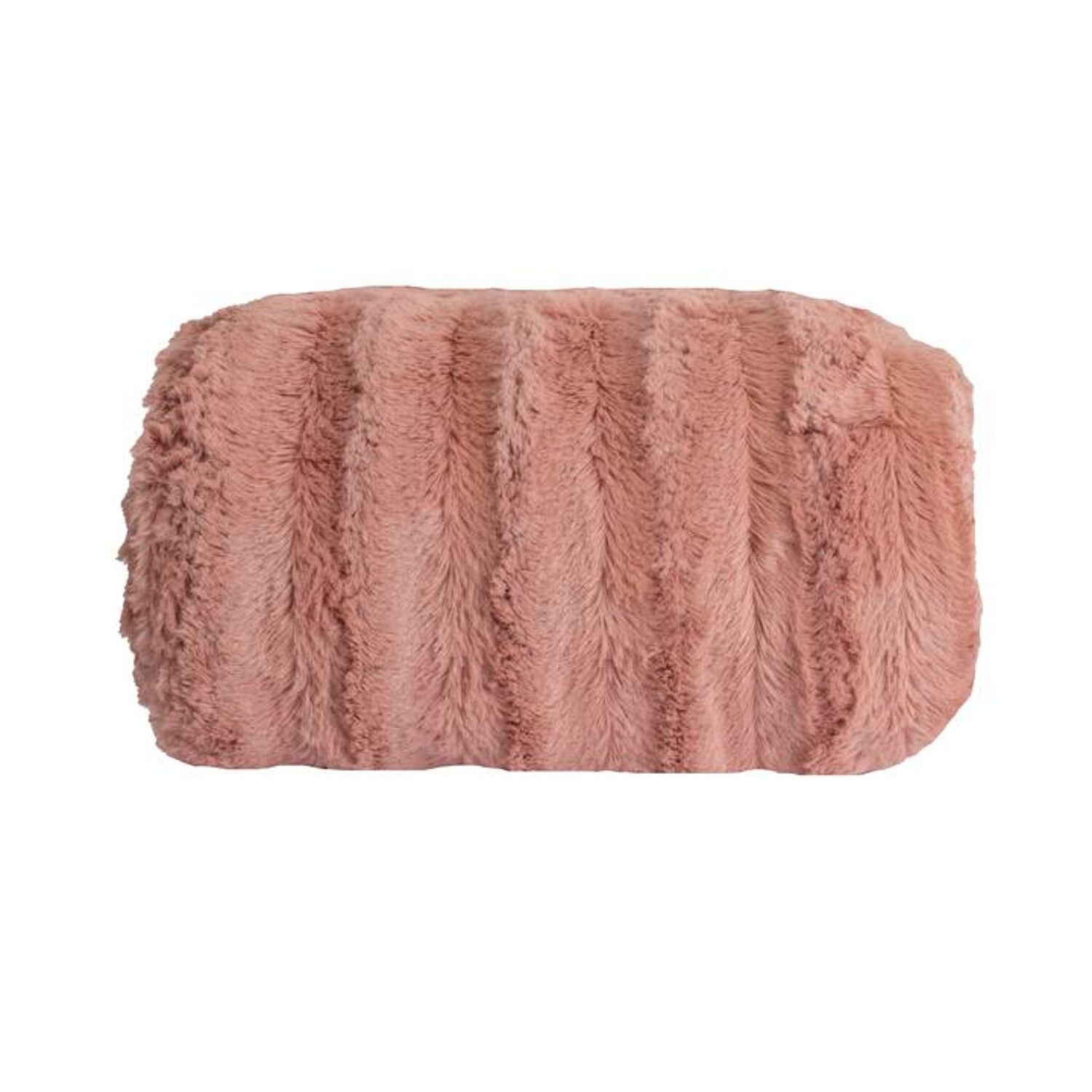 Couverture plaid rose chaud 130x170cm BERGIL