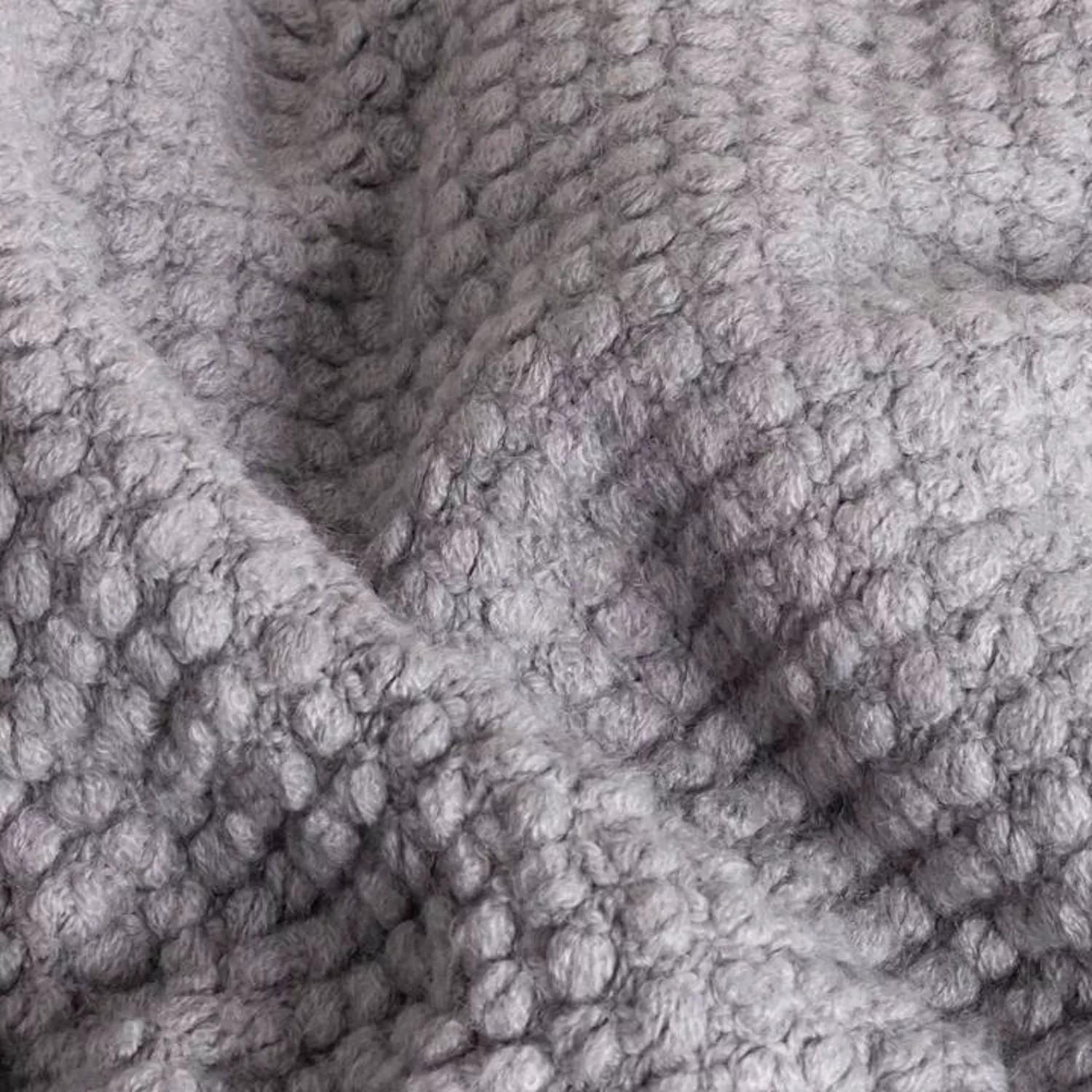 Manta xadrez cinzenta clara 130x170cm DENARLA