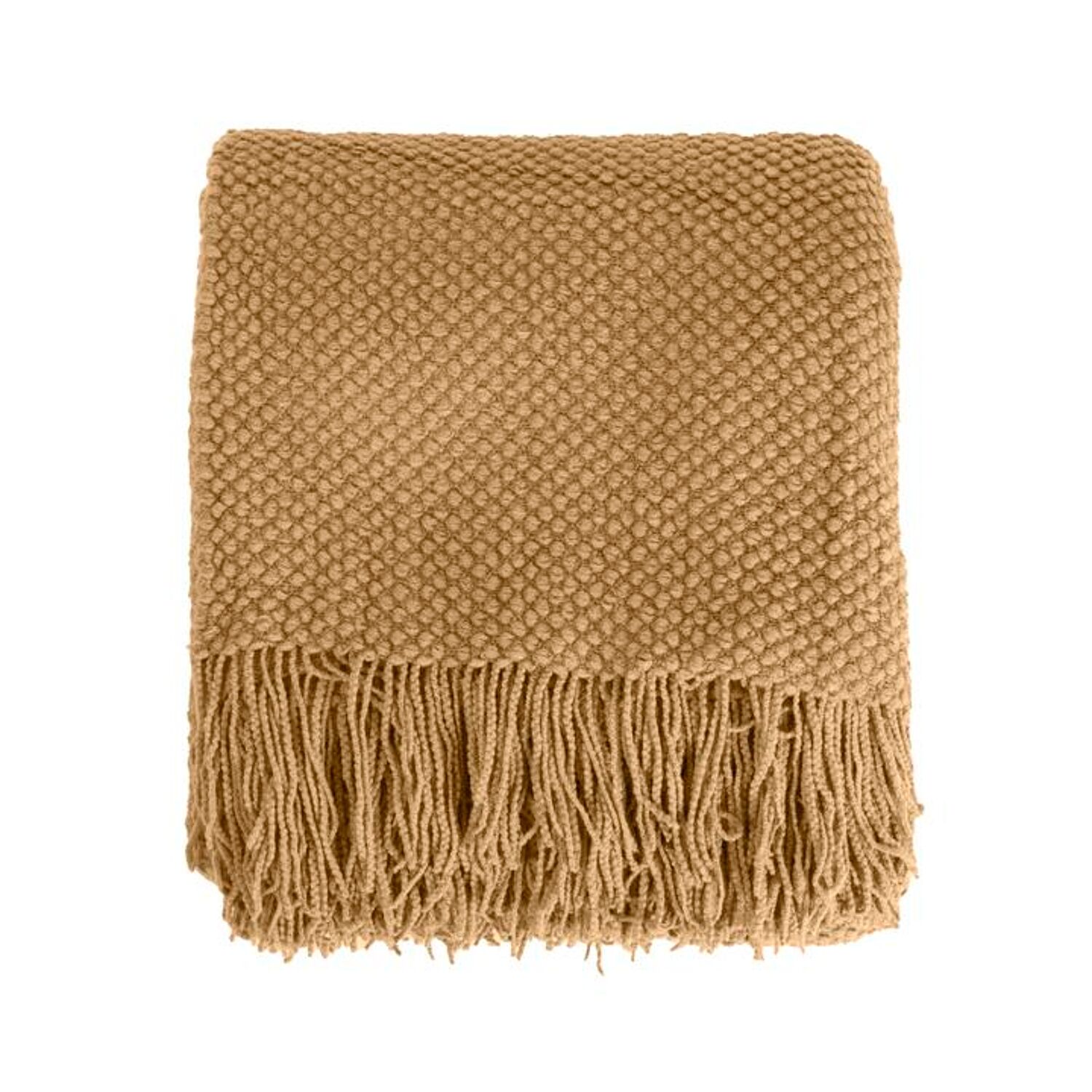 Couverture plaid jaune 130x170cm DENARLA