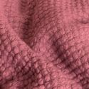 Couverture plaid rouge framboise 180x220cm DENARLA