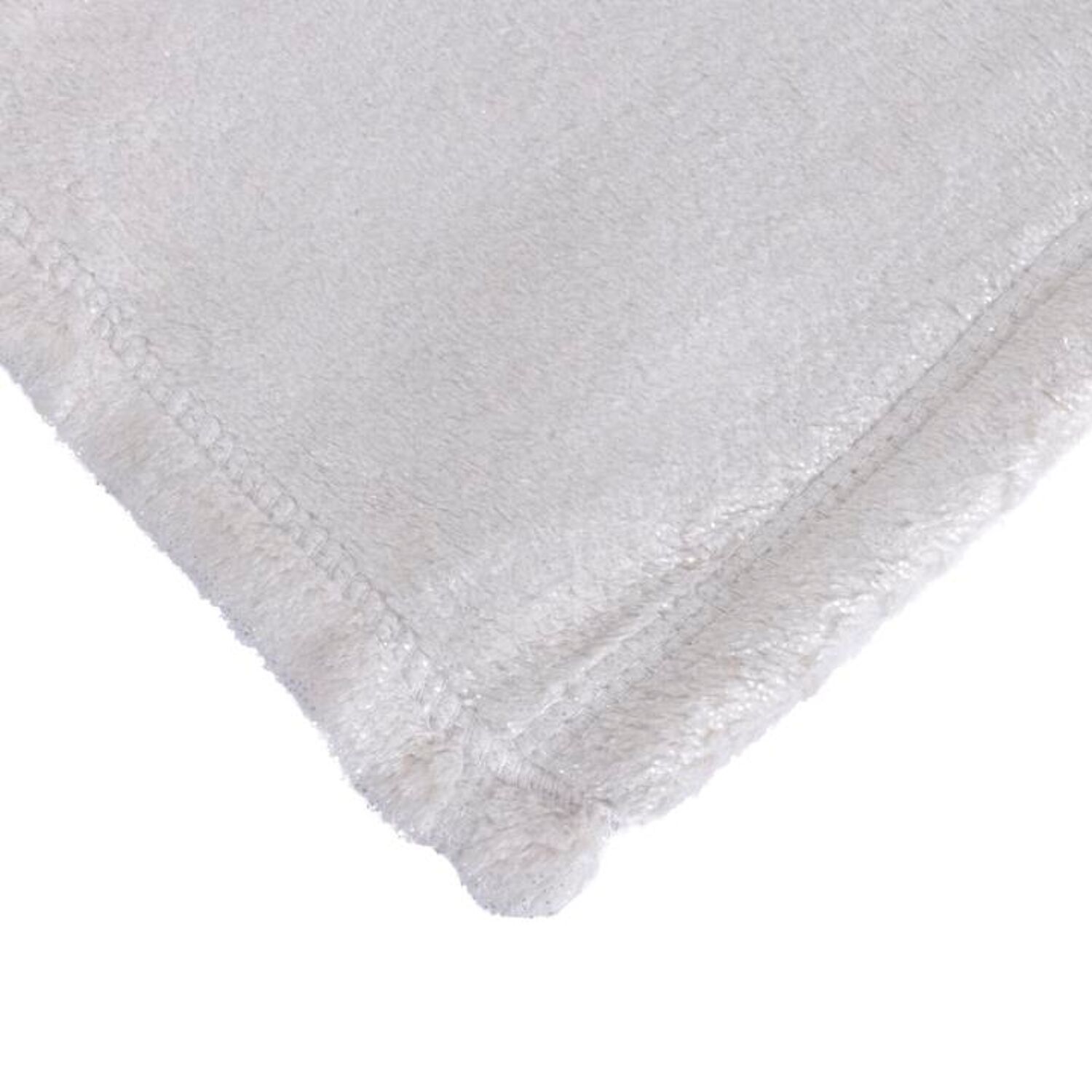 Couverture plaid blanc cassé 180x220cm DENARLA