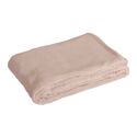 Couverture plaid rose pâle 130x170cm FLANBERG