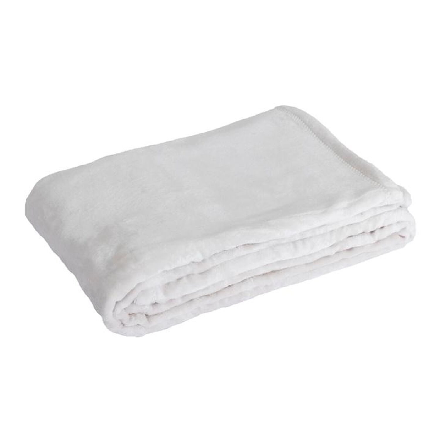 Cobertor xadrez branco 130x170cm FLANBERG