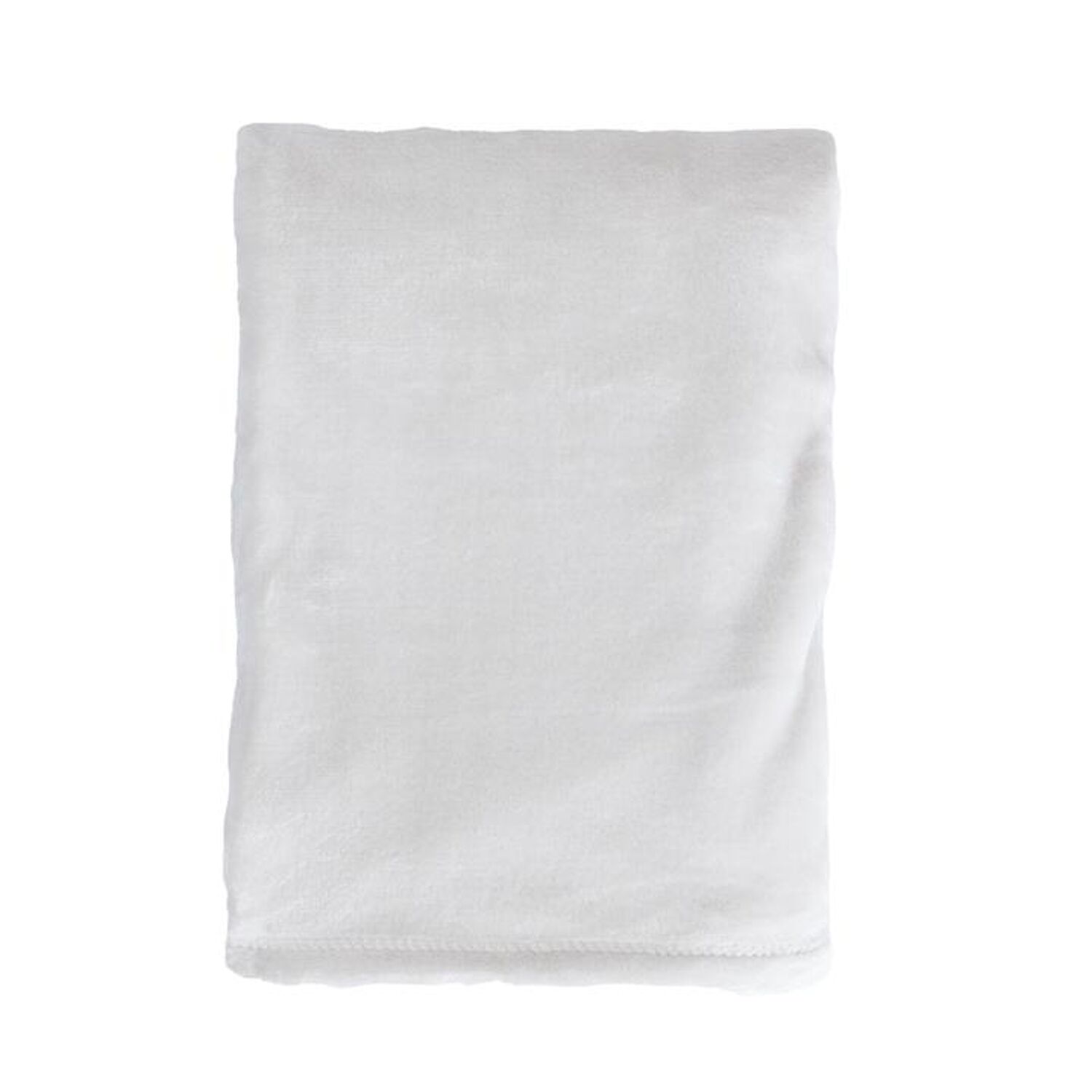 Cobertor xadrez branco 130x170cm FLANBERG