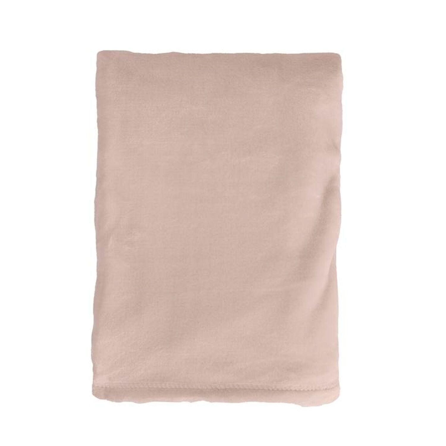 Couverture plaid rose pâle 180x220cm FLANBERG