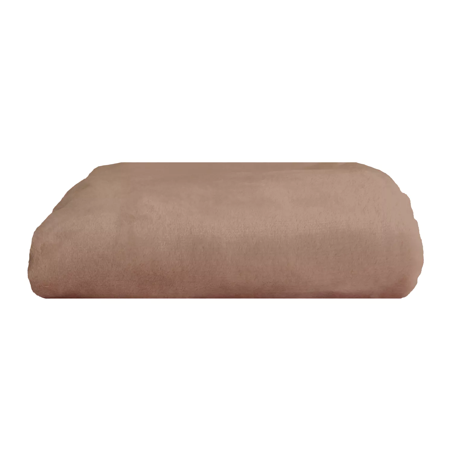 Manta xadrez rosa pálido 180x220cm FLANNEL