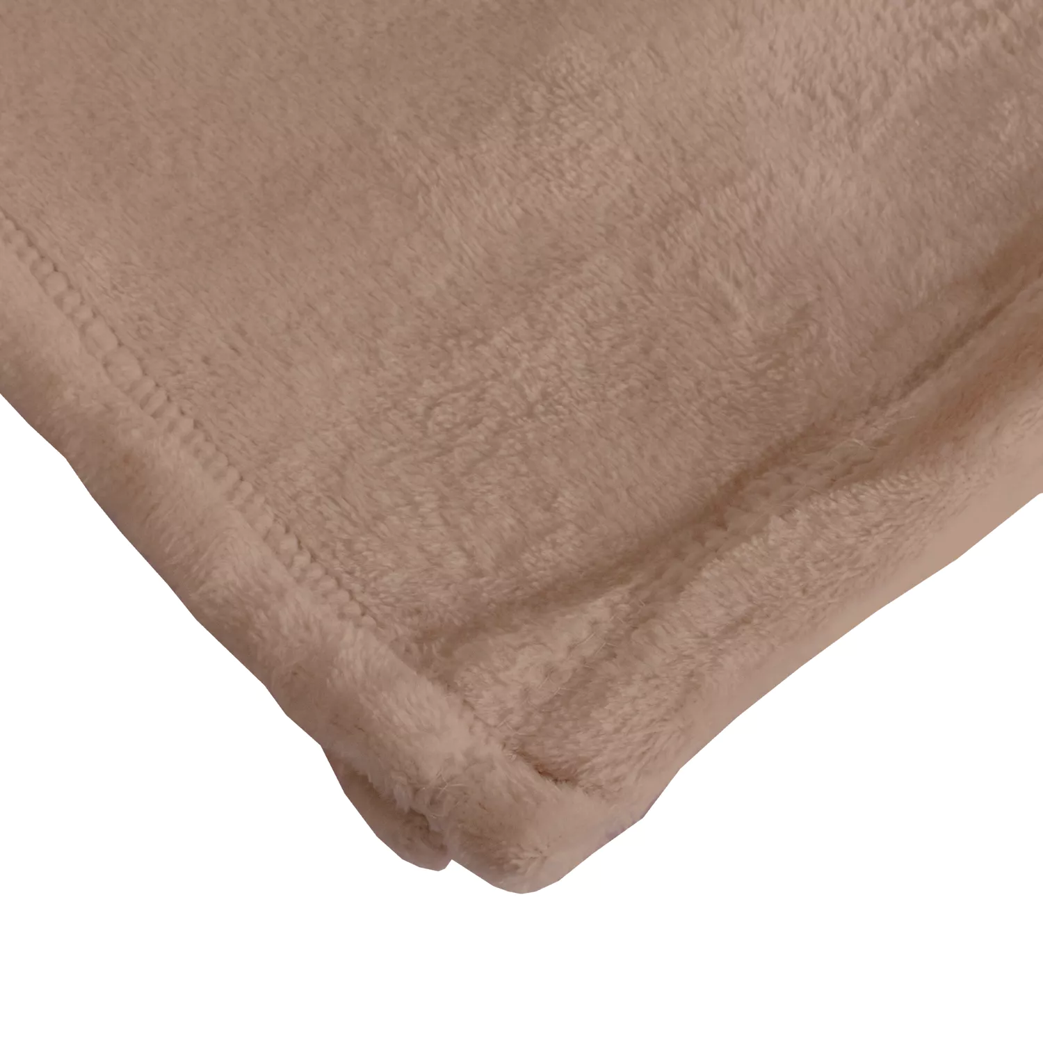 Manta xadrez rosa pálido 180x220cm FLANNEL