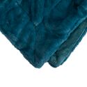 Couverture plaid bleu-vert foncé 130x170cm MINNOR