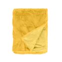 Couverture plaid jaune 130x170cm MINNOR