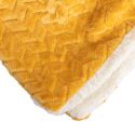 Couverture plaid jaune 180x220cm SHERVALD