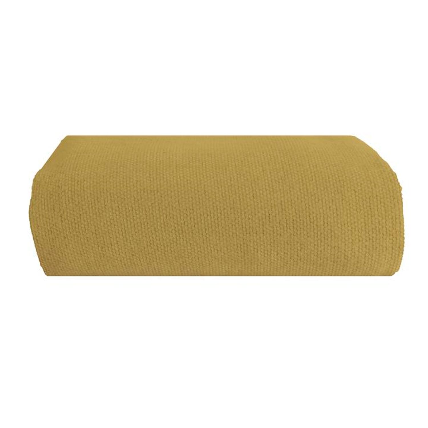 Manta xadrez amarela esverdeada 130x170cm PANORA