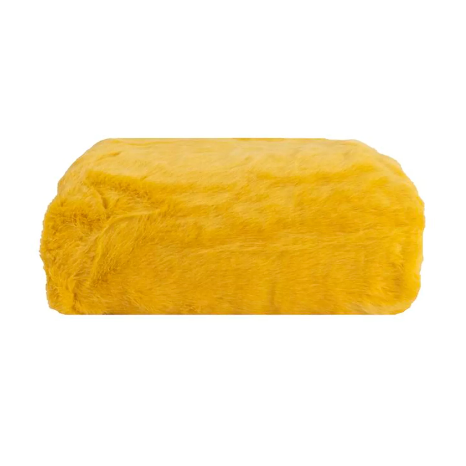 Manta xadrez amarela 130x160cm MINNOR