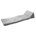 Lote de 2 alfombrillas modulares PYRAMIDE, gris claro