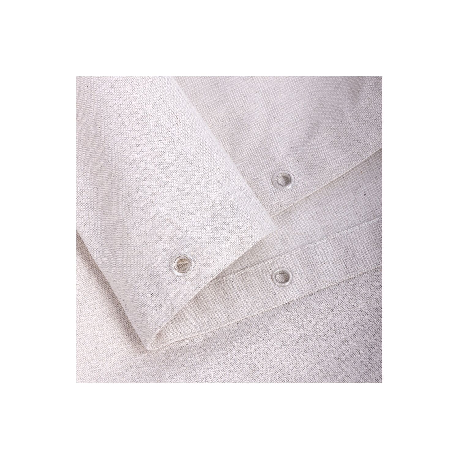 Rideau de douche Linos en coton et lin