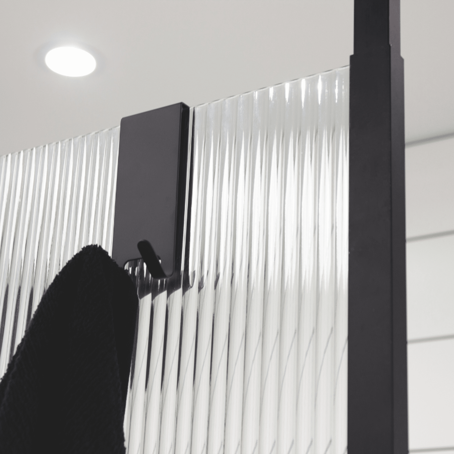 Patère double overdoor NEXT Noir Mat