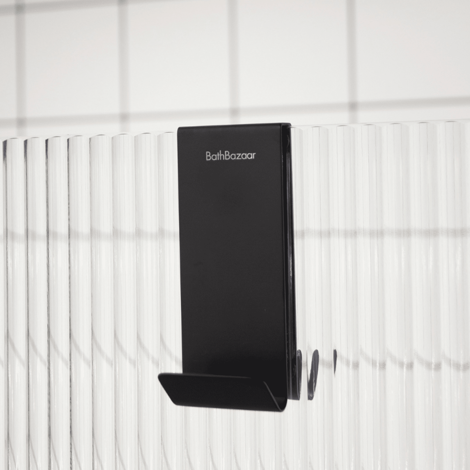 Patère double overdoor NEXT Noir Mat