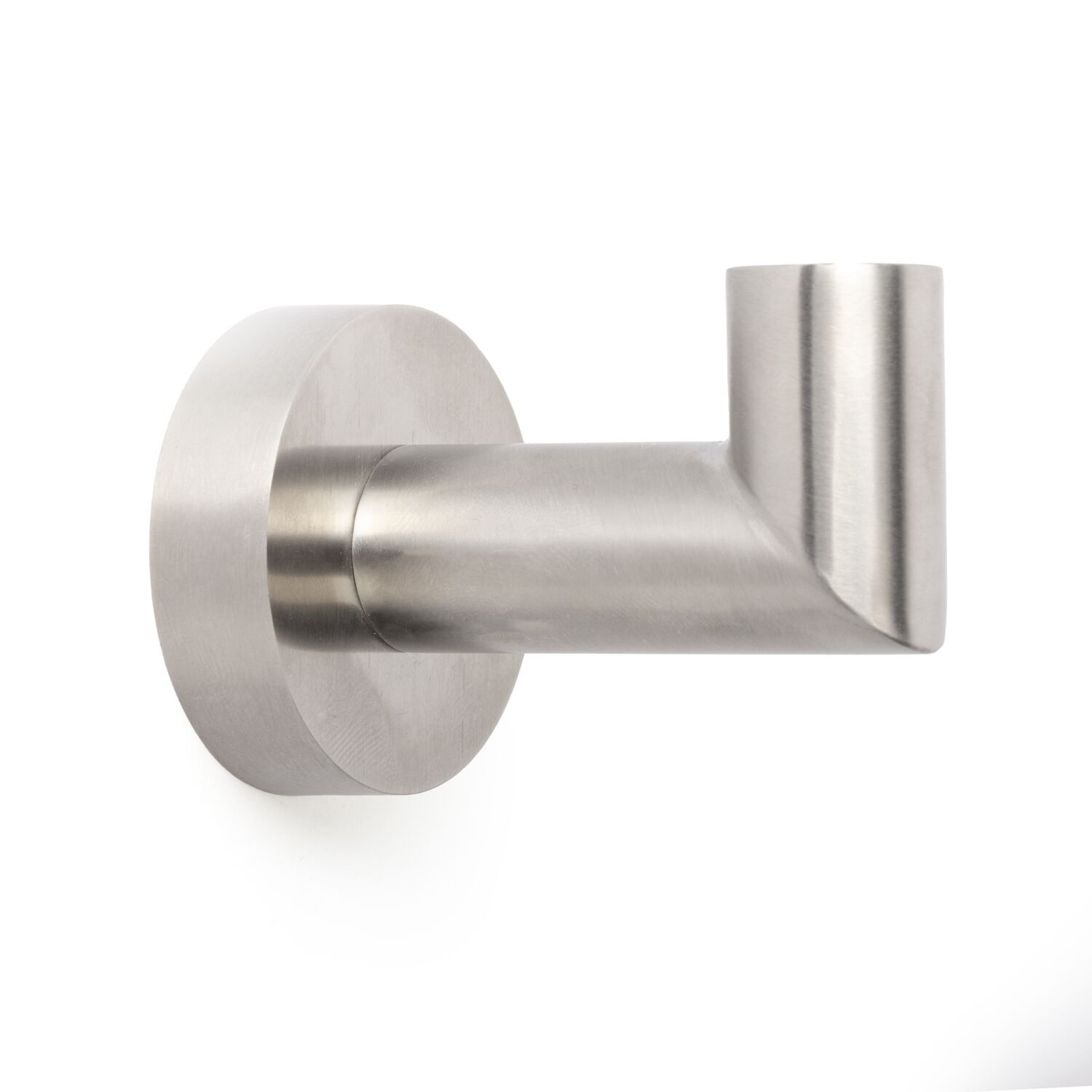 Patère HOTEL en laiton argent mat